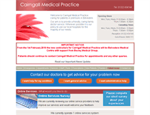 Tablet Screenshot of cairngall.co.uk